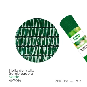 Rouleau De Maille D'ombrage. Couleur Vert 70% 2x100m Edm