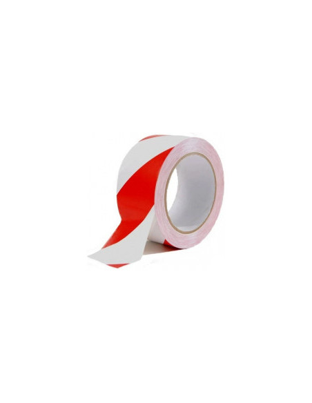 ruban adhesif signalisation pvc rouge et blanc désignation ruban adhésif pvc 50mm x 33 m