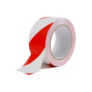 ruban adhesif signalisation pvc rouge et blanc désignation ruban adhésif pvc 50mm x 33 m