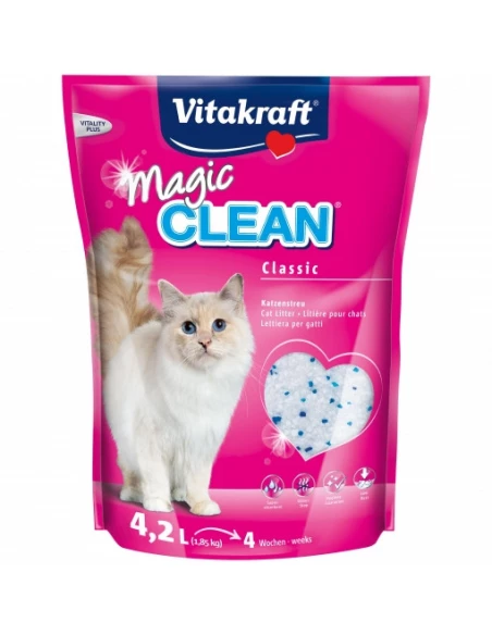 Litière chat magic clean 4 semaines 4.2 litres - VITAKRAFT