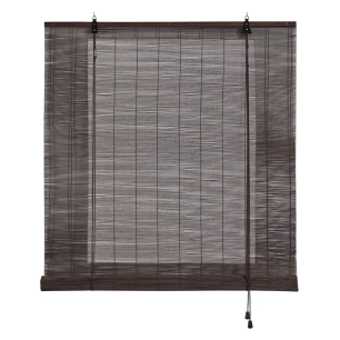 Etagere Roulante Bambou Ocre Wengue 90x175cm