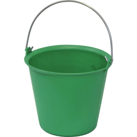Seau en plastique 13 litres renforcé -vert - SOFOP