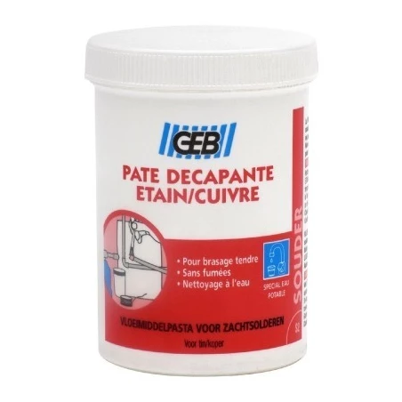 Pate décapante étain/cuivre pot 150 ml brasage HAMPTON - GEB
