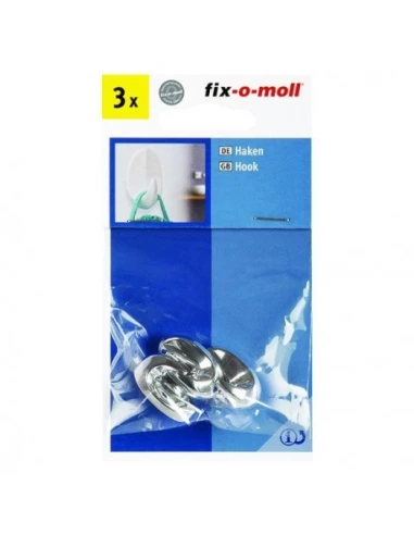 FIX-O-MOLL Crochets cuisine_1_crochet_argent_de_54x32mm - FIX-O-MOLL