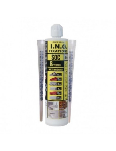 Scellement Chimique 300ml Beige Fixation ultra-résistante multi-matériaux - Générique