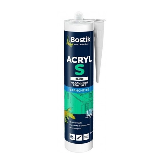 BOSTIK Mastic acryl S 310ml brun - BOSTIK