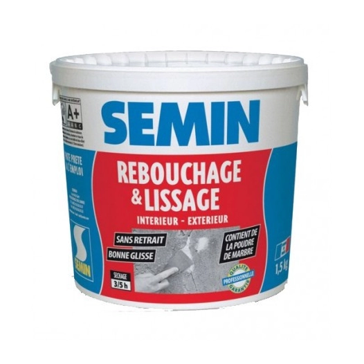 SEMIN Rebouchage et lissage 1.5kg - SEMIN