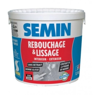 SEMIN Rebouchage et lissage 1.5kg - SEMIN
