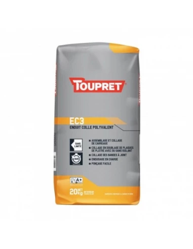 TOUPRET Enduit-colle EC3_20kg - TOUPRET