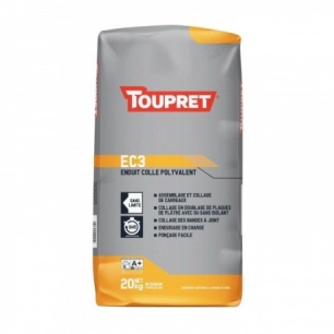 TOUPRET Enduit-colle EC3_20kg - TOUPRET