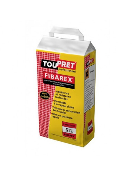 Enduit fibré Fibarex 5kg - TOUPRET