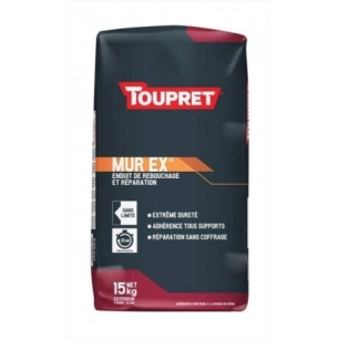 Enduit de réparation et rebouchage Murex 15kg - TOUPRET
