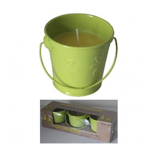 ESSENTIEL Lot de 3 bougies à la citronnelle_gris_clair - ESSENTIEL