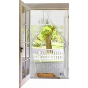 ESSENTIEL Kit rideau de porte moustiquaire_75x220cm - ESSENTIEL