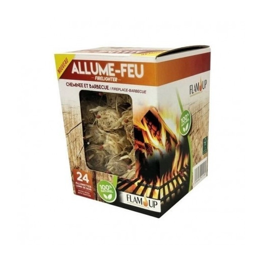 FLAM'UP Allume-feu bois_boite_de_24 - FLAM'UP