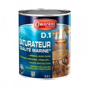 Vernis marine et bois exotiques intérieur-extérieur DEKS OLJE D2 2.5 litres marine - OWATROL