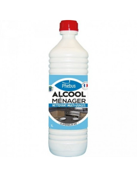Alcool Industriel PHEBUS 1L Dégraissant puissant multi-usage - Générique