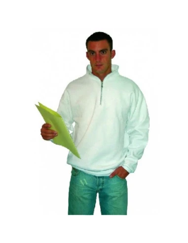 VEPRO Sweat Col Zippé_l_blanc - VEPRO