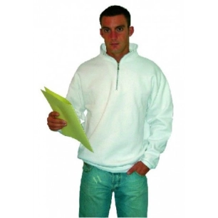 VEPRO Sweat Col Zippé_xxl_blanc - VEPRO