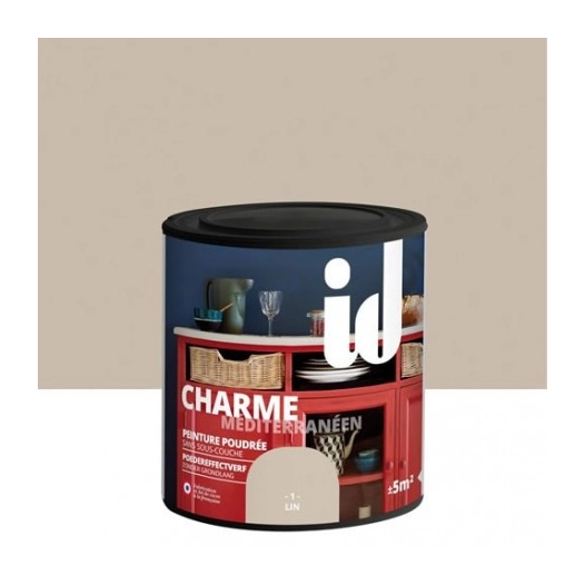 Peinture mate poudrée pour meubles et boiseries 0.5l tilleuil - ID New charme