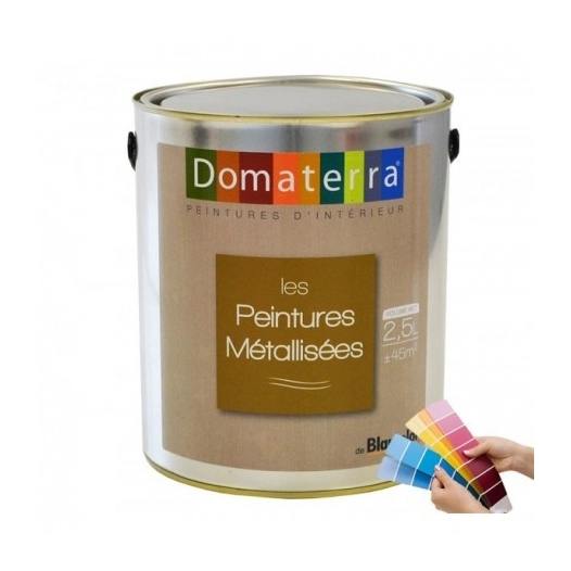 DOMATERRA Peinture métallisée 2.5 litres base à teinter - BLANCOLOR