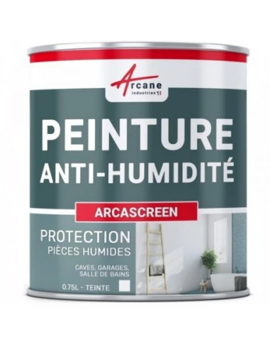 Peinture Anti-humidité 0.75 litre blanc - ARCASREEN