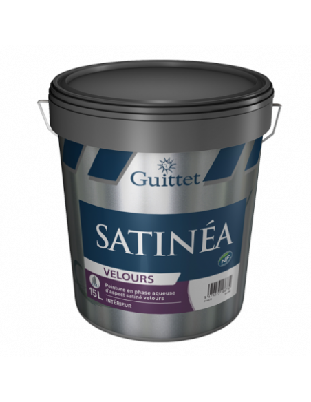 Peinture Satinéa+ velours 1 litre blanc - GUITTET