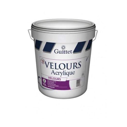 GUITTET velours acrylique_15l_blanc - GUITTET