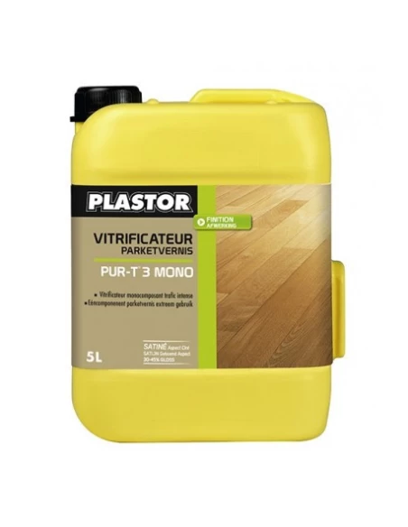 Vitrificateur Pur T3 Mono satin 5 litres - PLASTOR