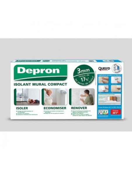 12 Depron Compact isolant thermique g9 - 9mm -1mx1m - 7 plaques - QUELYD