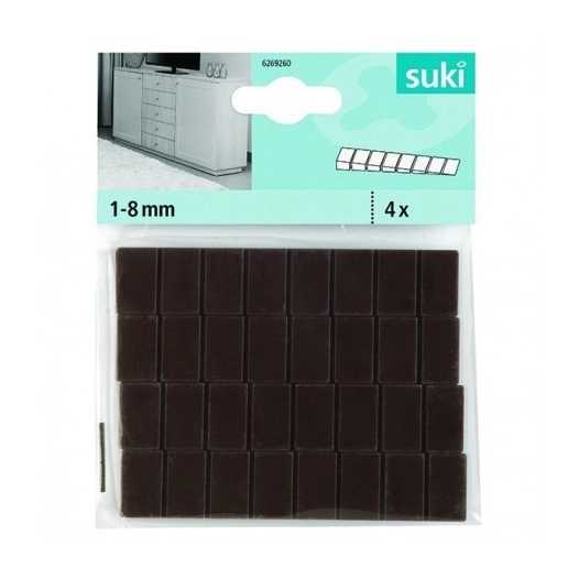 FIX-O-MOLL cales pour meubles_4_cales_marron_de_8x20x100mm - FIX-O-MOLL