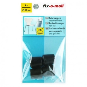 FIX-O-MOLL Embout env. caoutch_4_embouts_de_chaise_noir_de_o_20mm - FIX-O-MOLL