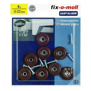 FIX-O-MOLL patin sup-gliss vis_8_patins_gris_de_o_38mm - FIX-O-MOLL