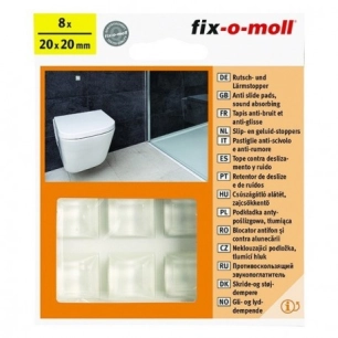 FIX-O-MOLL Patins amortisseurs_o_10mm_40_adhesif_transparent_hauteur_1mm - FIX-O-MOLL