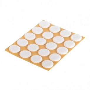 FIX-O-MOLL Patins feutre blanc_8_adhesifs_de_o_28mm - FIX-O-MOLL