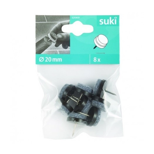 FIX-O-MOLL Patins feutre clou_8_patins_feutre_blanc_de_o_24mm - FIX-O-MOLL