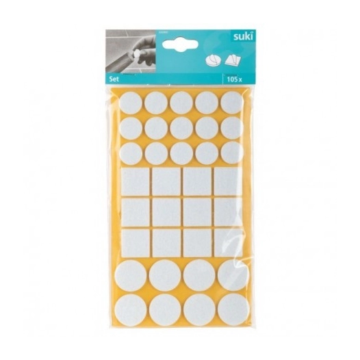 FIX-O-MOLL Set patins PTFE 3mm_blanc - FIX-O-MOLL