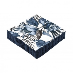 STOF Coussin de sol Paraiso_45x45x10cm_bleu - STOF