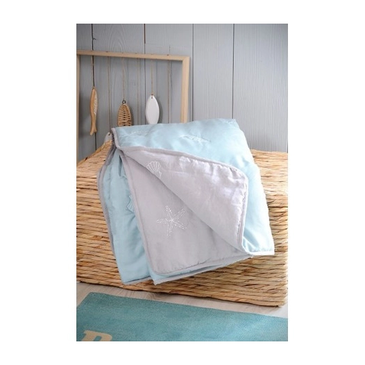 STOF NAUSICAA Plaid Bleu_130x160cm - STOF