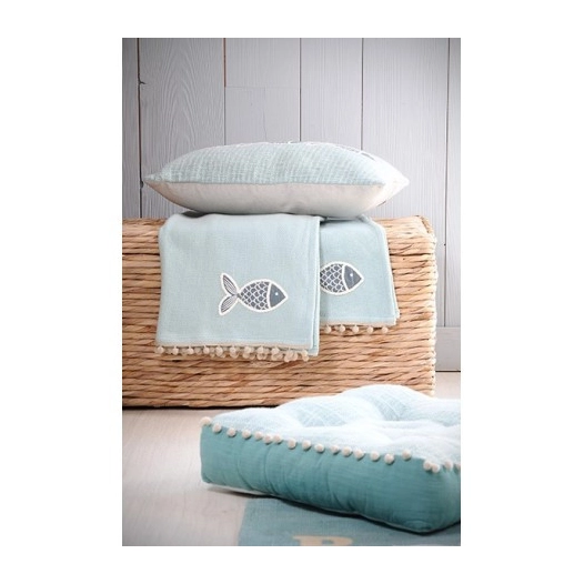 STOF NAUSICAA Plaid Céladon_125x150cm - STOF