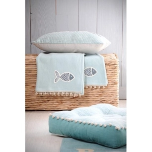 STOF NAUSICAA Plaid Céladon_125x150cm - STOF