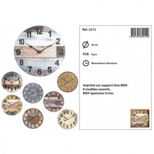 KATAMEX Pendule bois MDF_2234_o_25cm - KATAMEX