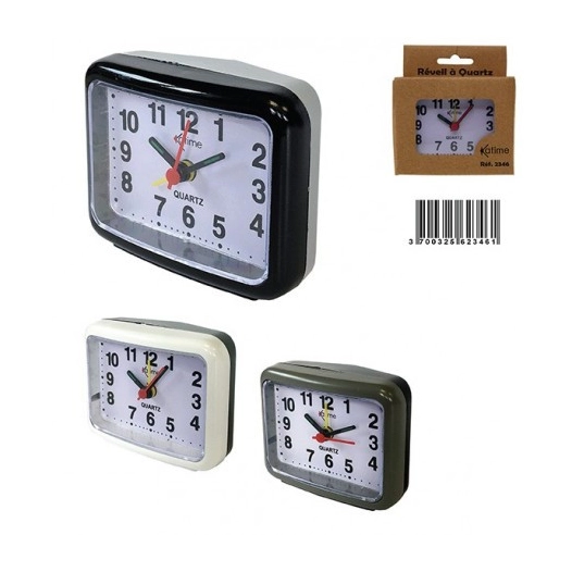 KATAMEX Réveil à quartz_14x9x5_5cm - KATAMEX