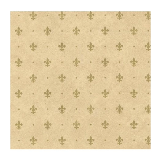 DECORALIA Adhésif fleur de lys_marron_45cmx2m - DECORALIA