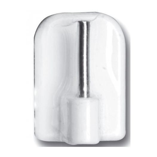 Support adhésif blanc pour tringle à rideau - ESSENTIEL