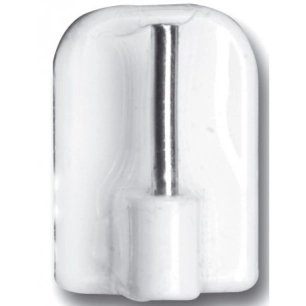 Support adhésif transparent pour tringle à rideau - ESSENTIEL