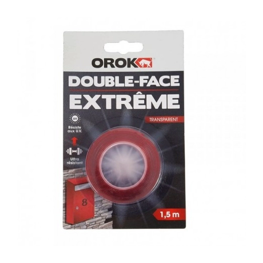 OROK Adhésif Double Face Extrême_1_5mx19mm_transparent - OROK