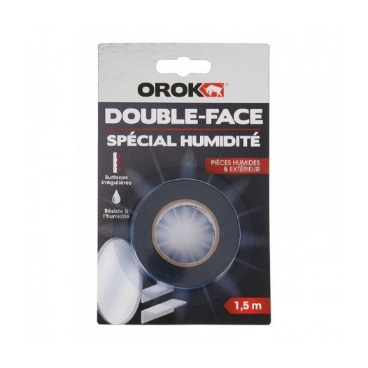 OROK Adhésif Double Face Pièces Humides_1_5mx19mm - OROK
