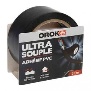 OROK Adhésif PVC Ultra Souple_25mx48mm_noir - OROK