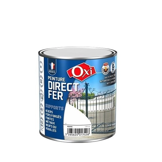 Peinture OXI Direct Fer 0.5 Litre gris carbone - OXI